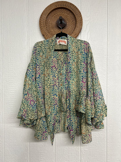 Crepe Sari Wild Rose Top 1225 059