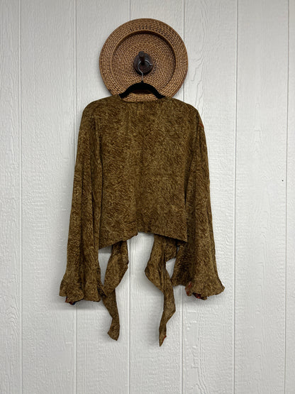 Crepe Sari Zeppelin Crop Shrug 0426 238