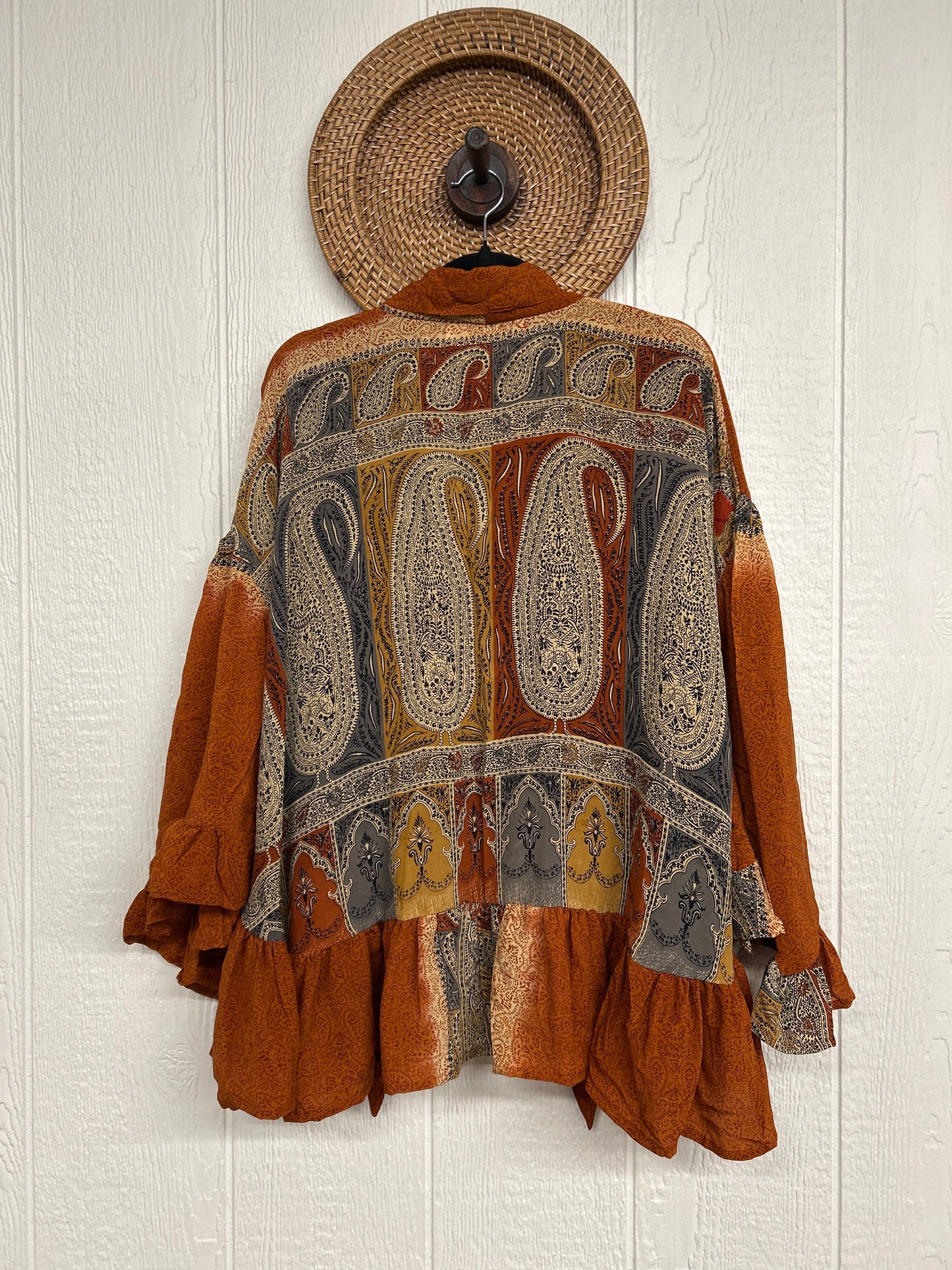 Crepe Sari Wild Rose Top 1225 034