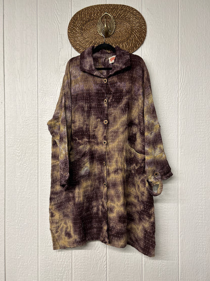 Aura Edit Koverlet Button Down Trench Coat 1026 015