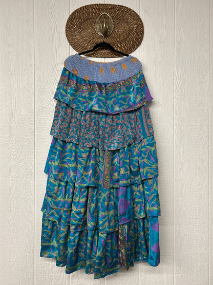 Rasgulla Sari Venus Ruffle Maxi 1125 042