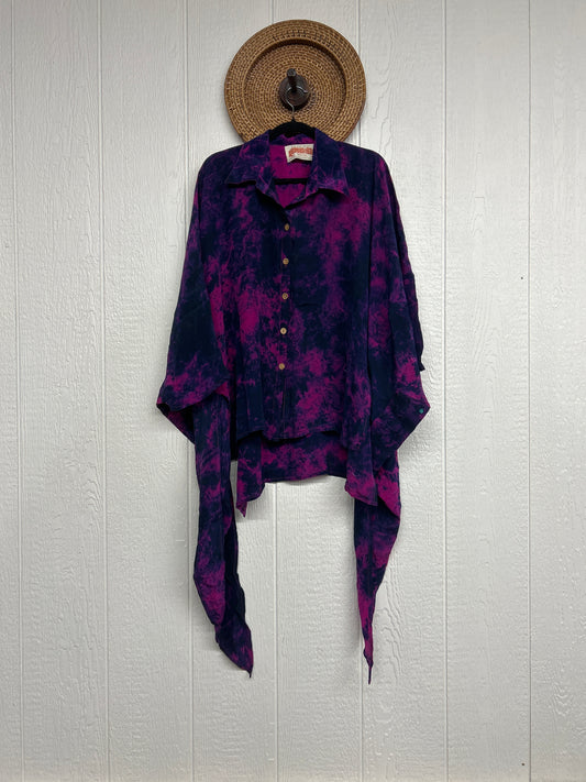 Crepe Sari Summer Nirvana Button Down 0626 204