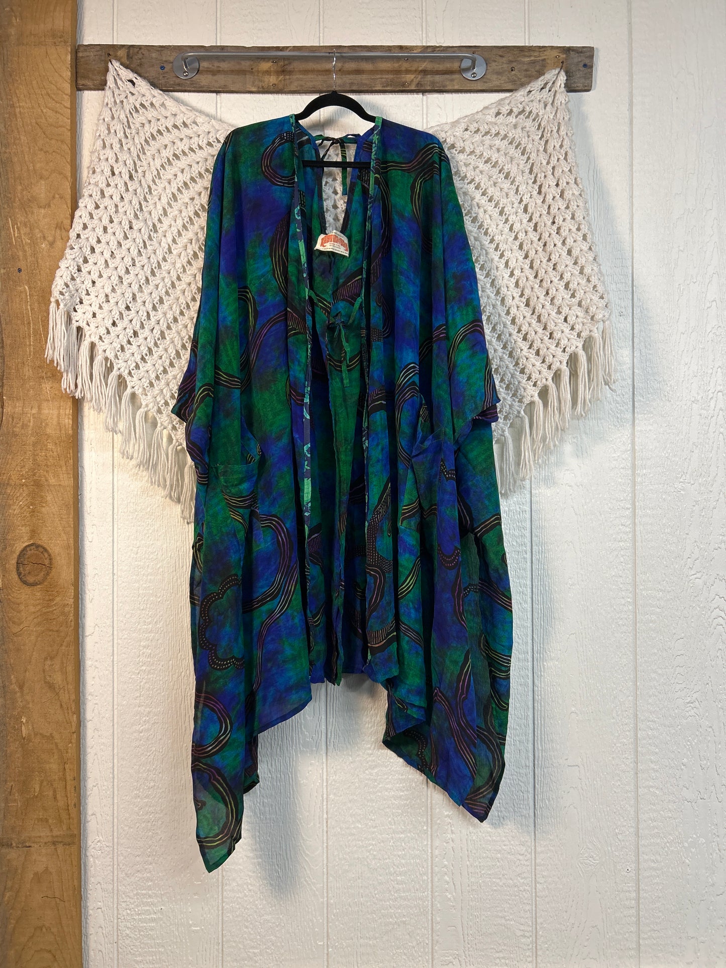 Crepe Sari Orchid Kimono 0626 267