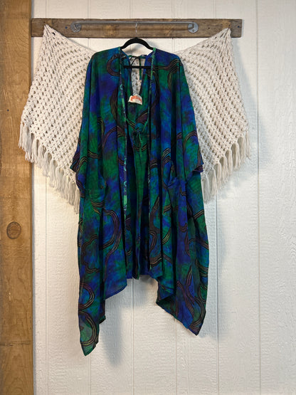 Crepe Sari Orchid Kimono 0626 267