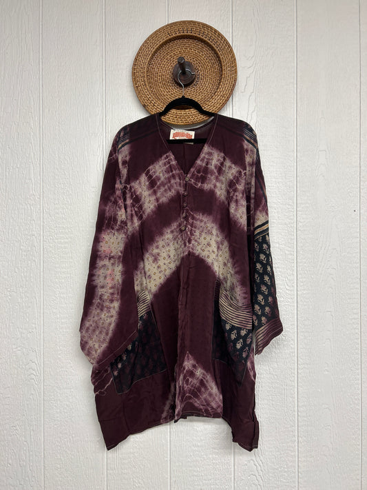 Aura Edit Crepe Sari Gaia Split Tunic 0726 024