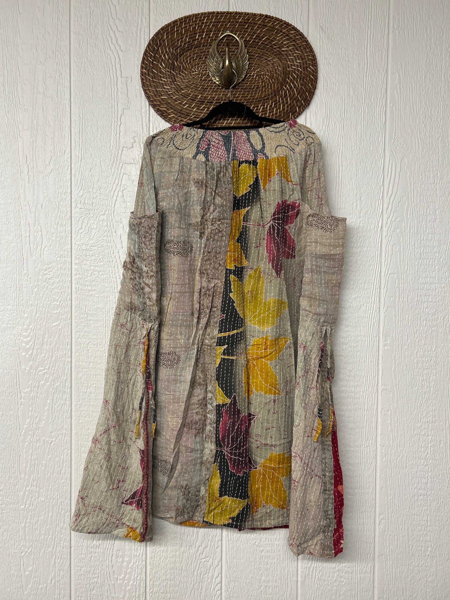 Pareo Kantha Butterfly Cargo Skirt 0426 053