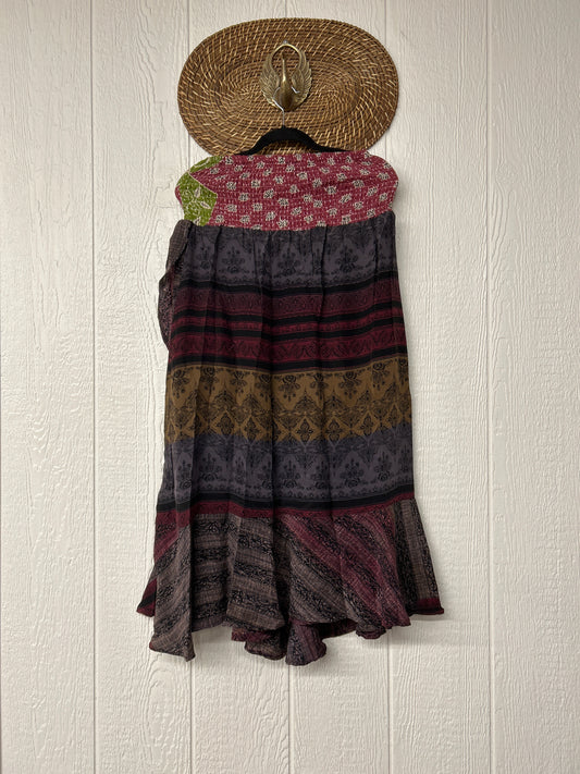 Crepe Sari Inner Peace Wrap Skirt 0626 008