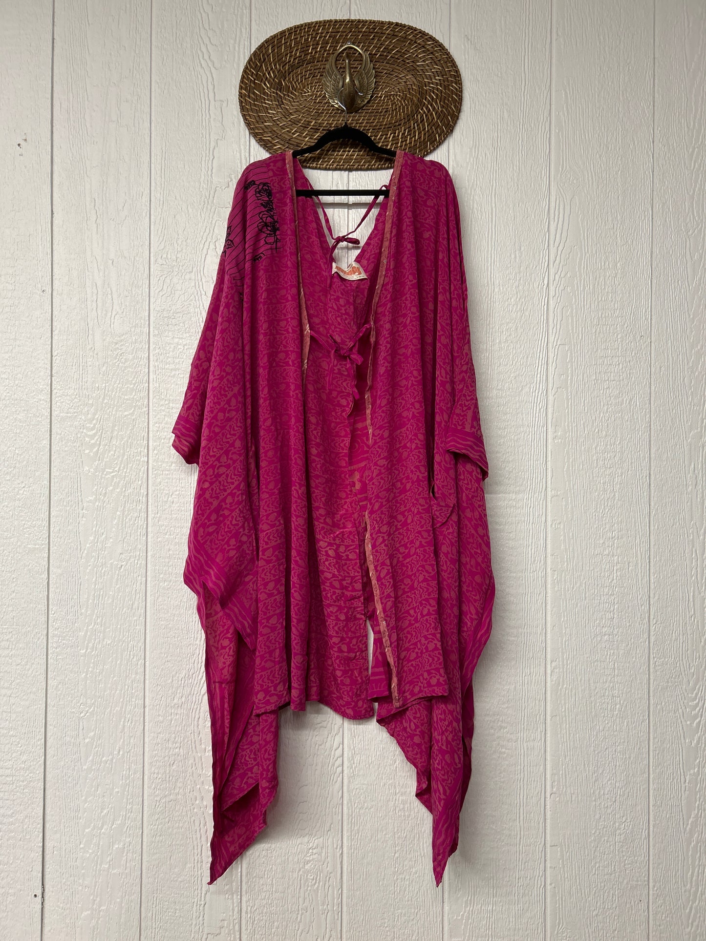 Crepe Sari Orchid Kimono 0626 014
