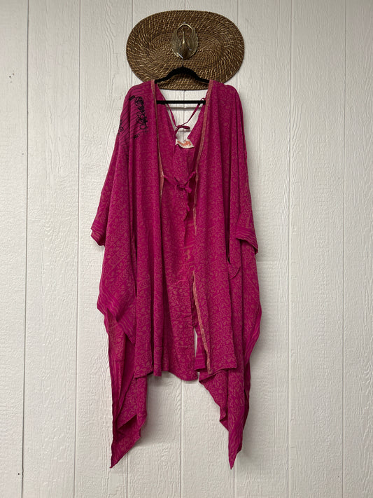 Crepe Sari Orchid Kimono 0626 014