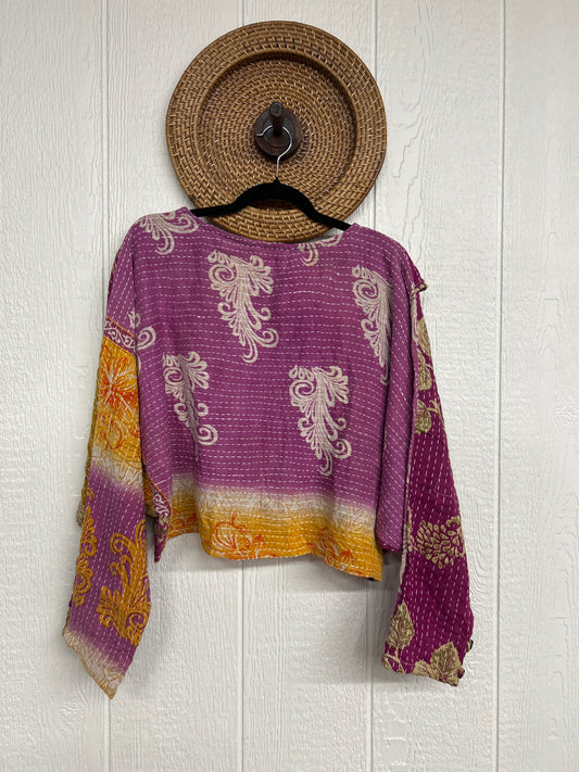 Pareo Kantha In Bloom Cropped Pullover 0326 001