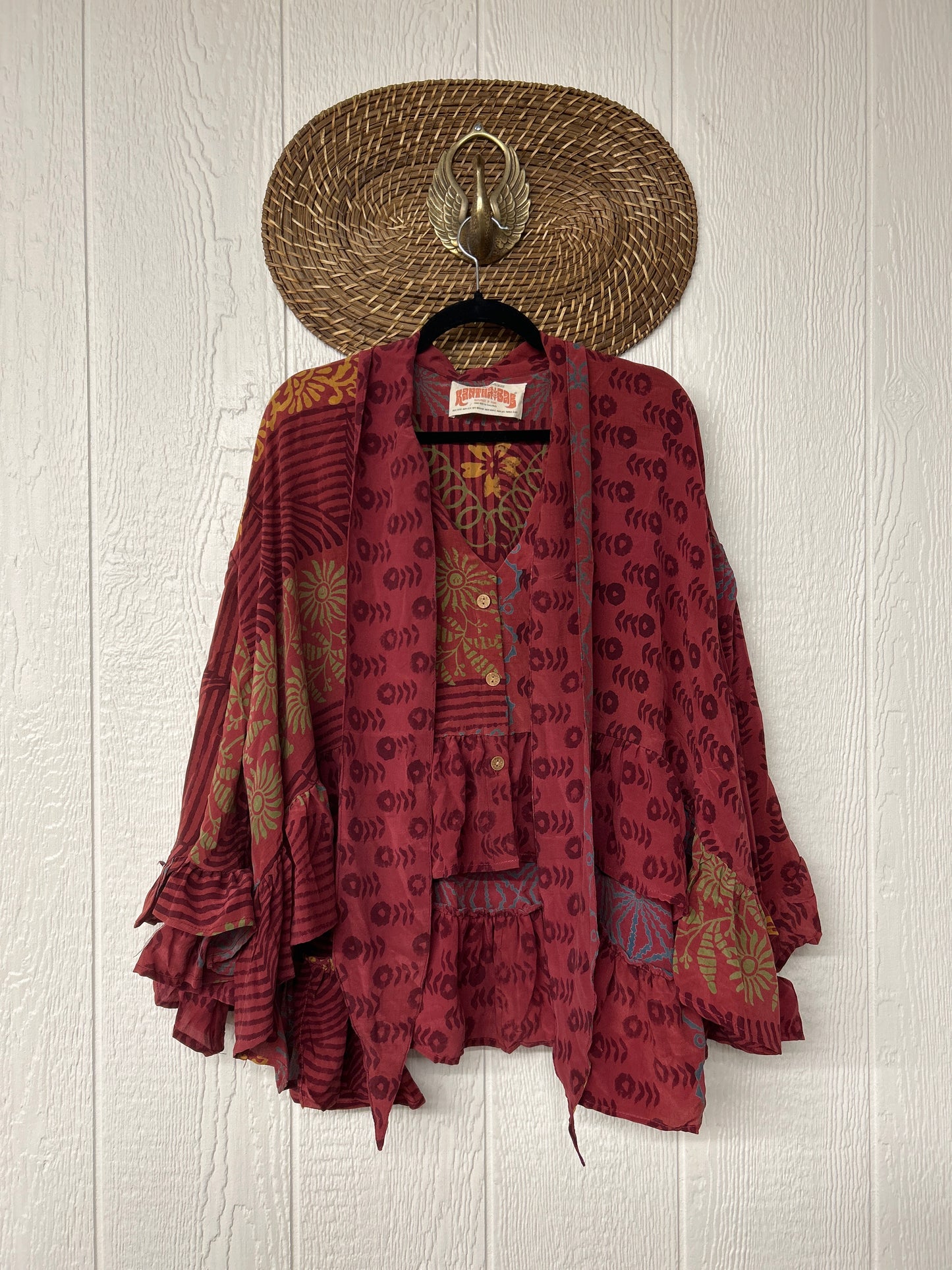 Crepe Sari Wild Rose Top 1225 167