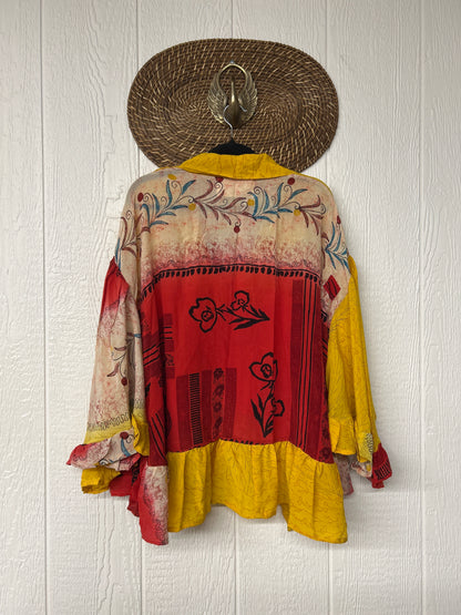 Crepe Sari Wild Rose Top 1225 233