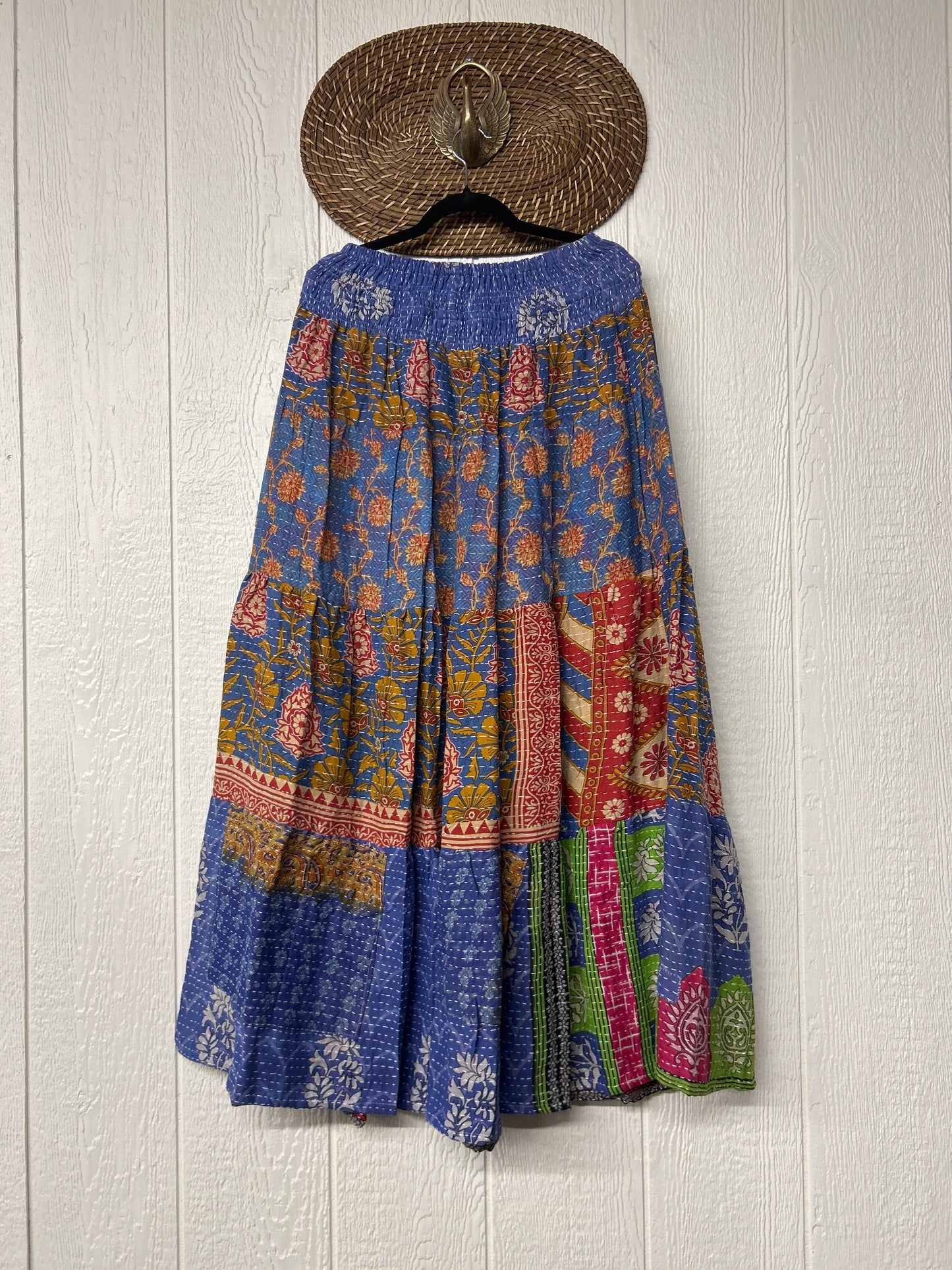 Pareo Kantha Lotus Maxi Skirt 0826 164