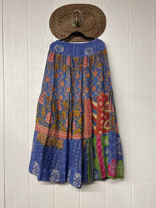 Pareo Kantha Lotus Maxi Skirt 0826 164