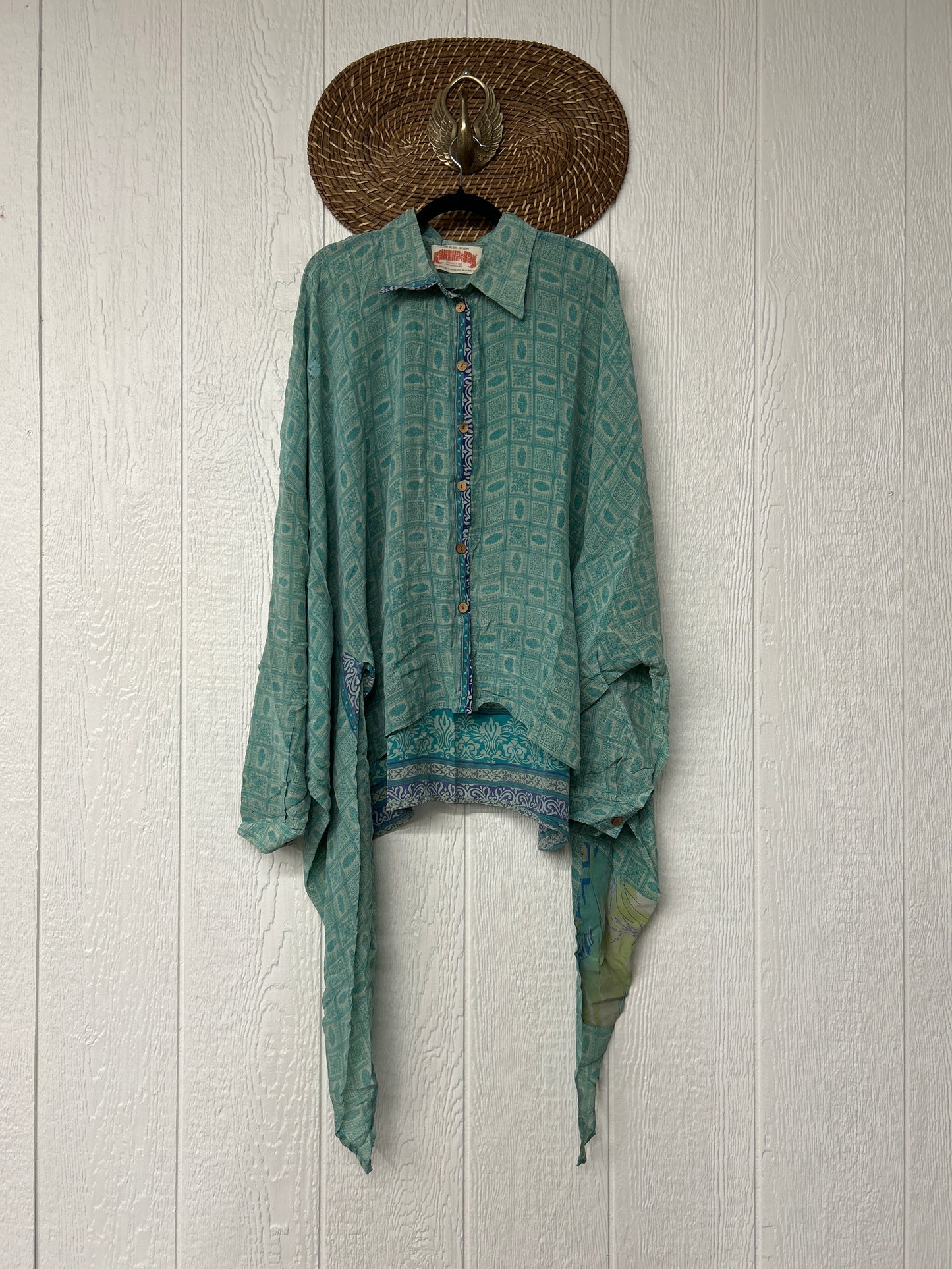 Crepe Sari Nirvana Button Down 1125 148