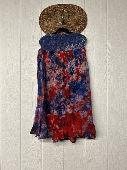 Crepe Sari Inner Peace Wrap Skirt 0626 106