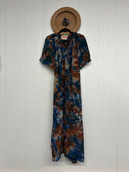 Crepe Sari Summer Woodstock Duster 0626 052
