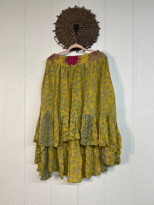 Crepe Sari Dahlia Skirt 1026 176