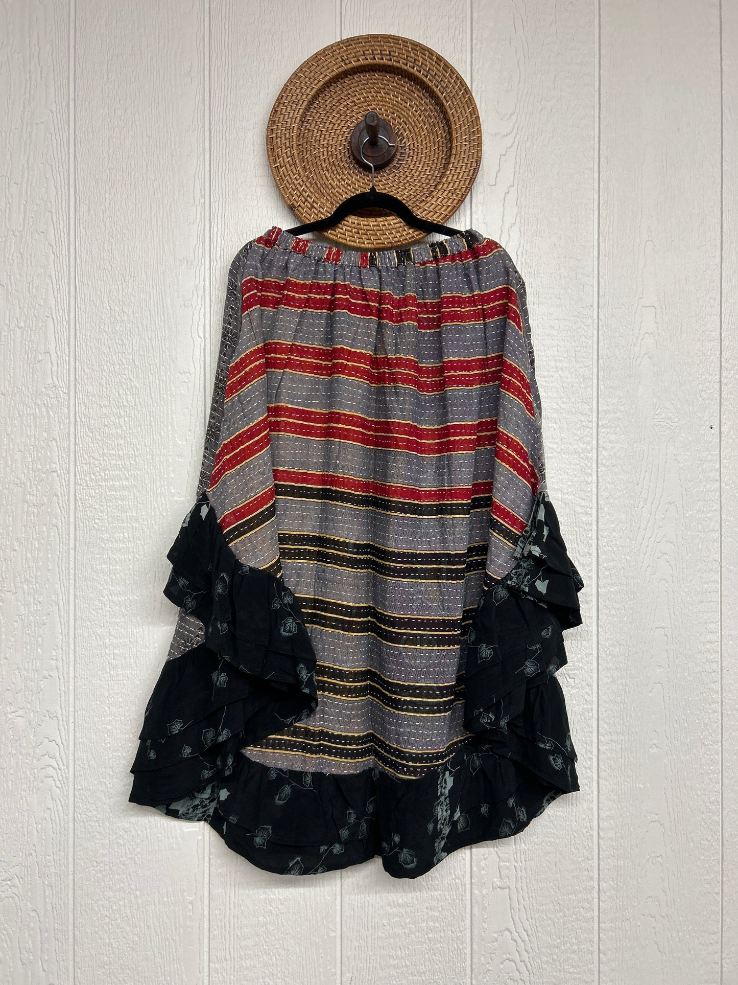 Pareo Kantha Wild Rose Skirt 0426 261