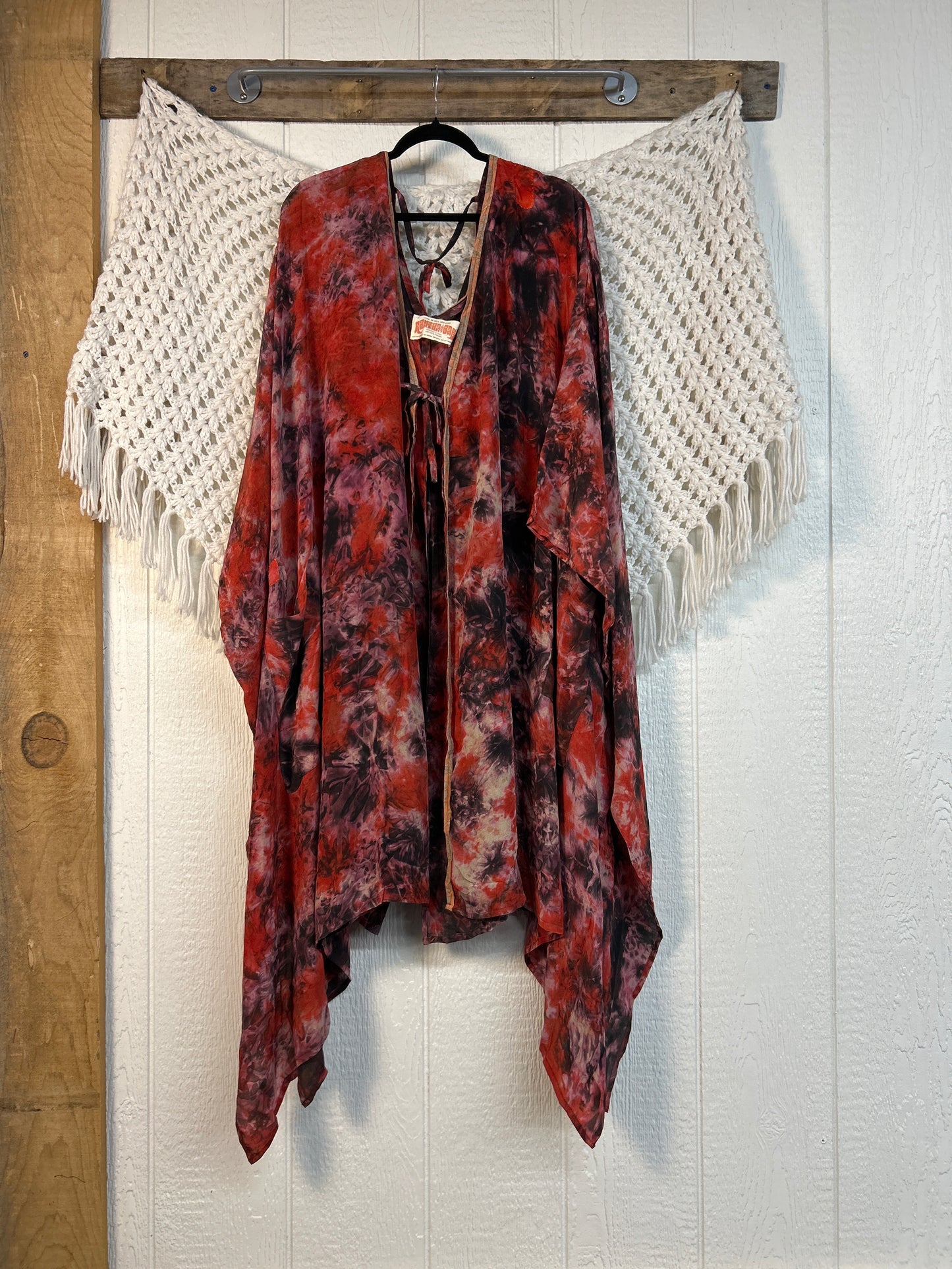 Crepe Sari Orchid Kimono 0626 223
