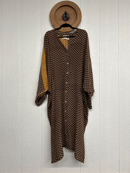Crepe Sari Gaia Duster Dress 0826 197