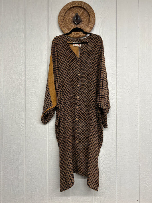 Crepe Sari Gaia Duster Dress 0826 197