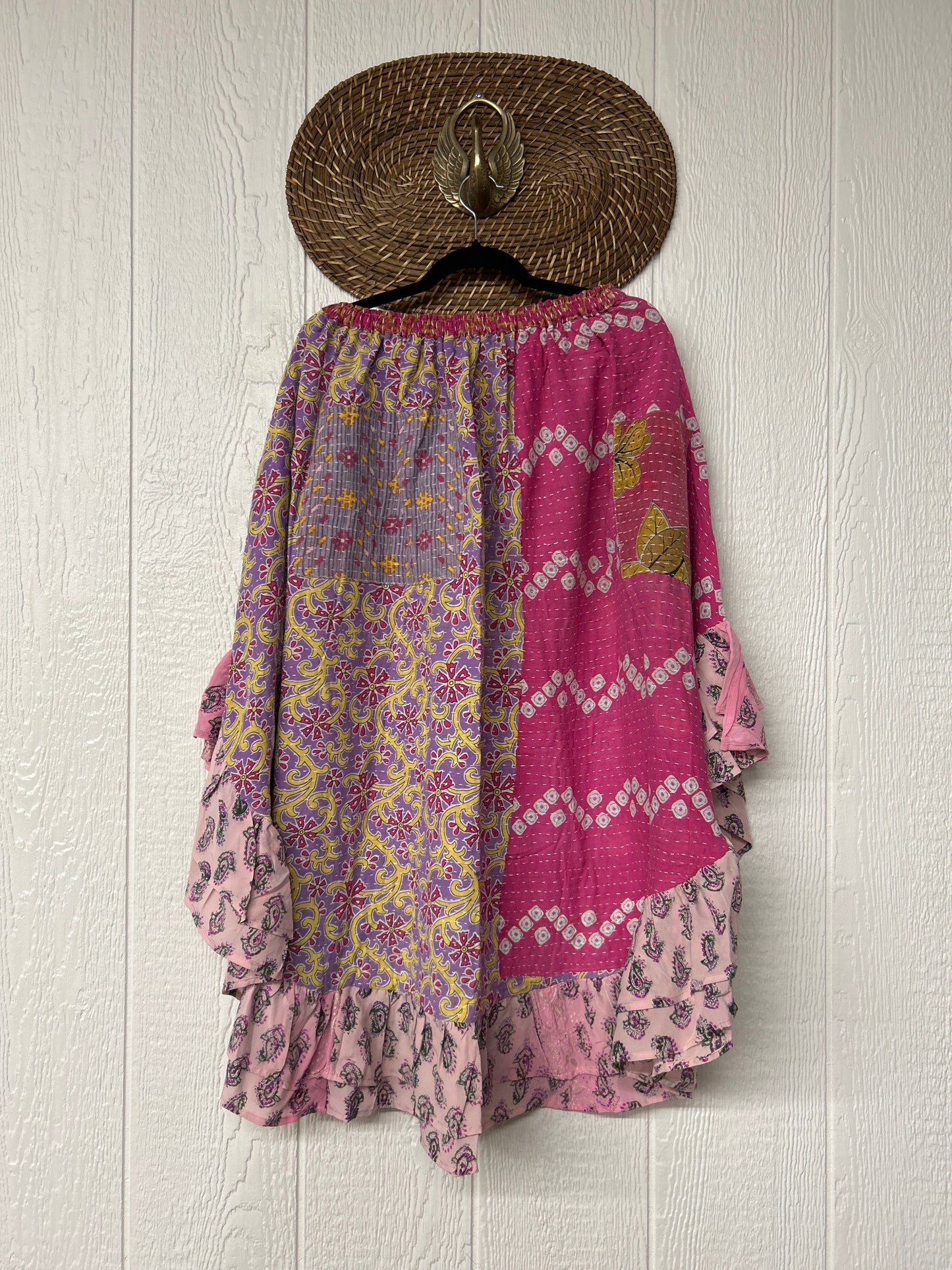 Pareo Kantha Wild Rose Skirt 0426 199