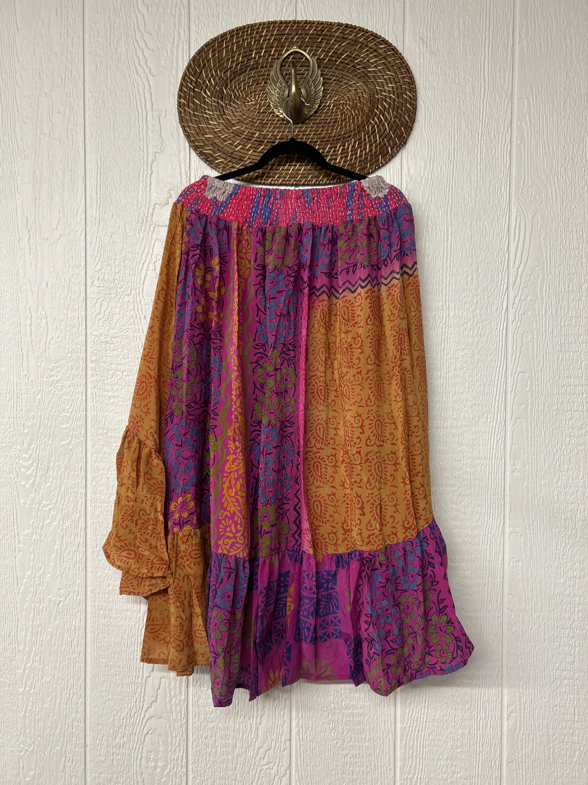 Crepe Sari Dahlia Skirt 1026 100