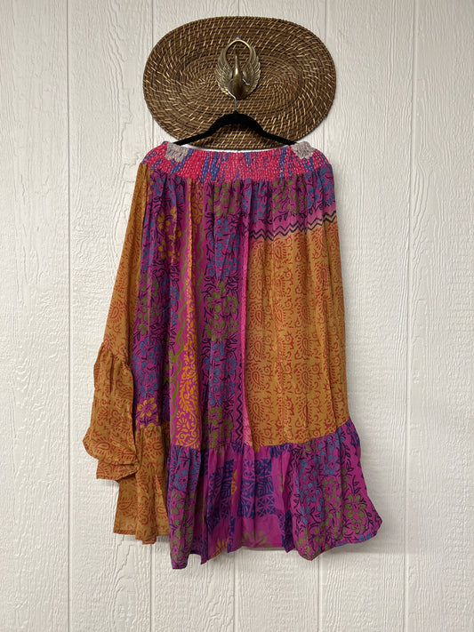 Crepe Sari Dahlia Skirt 1026 100