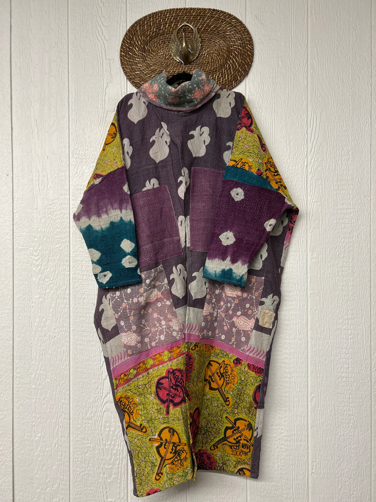 Fine Kantha Cowl Split Pullover 1026 010