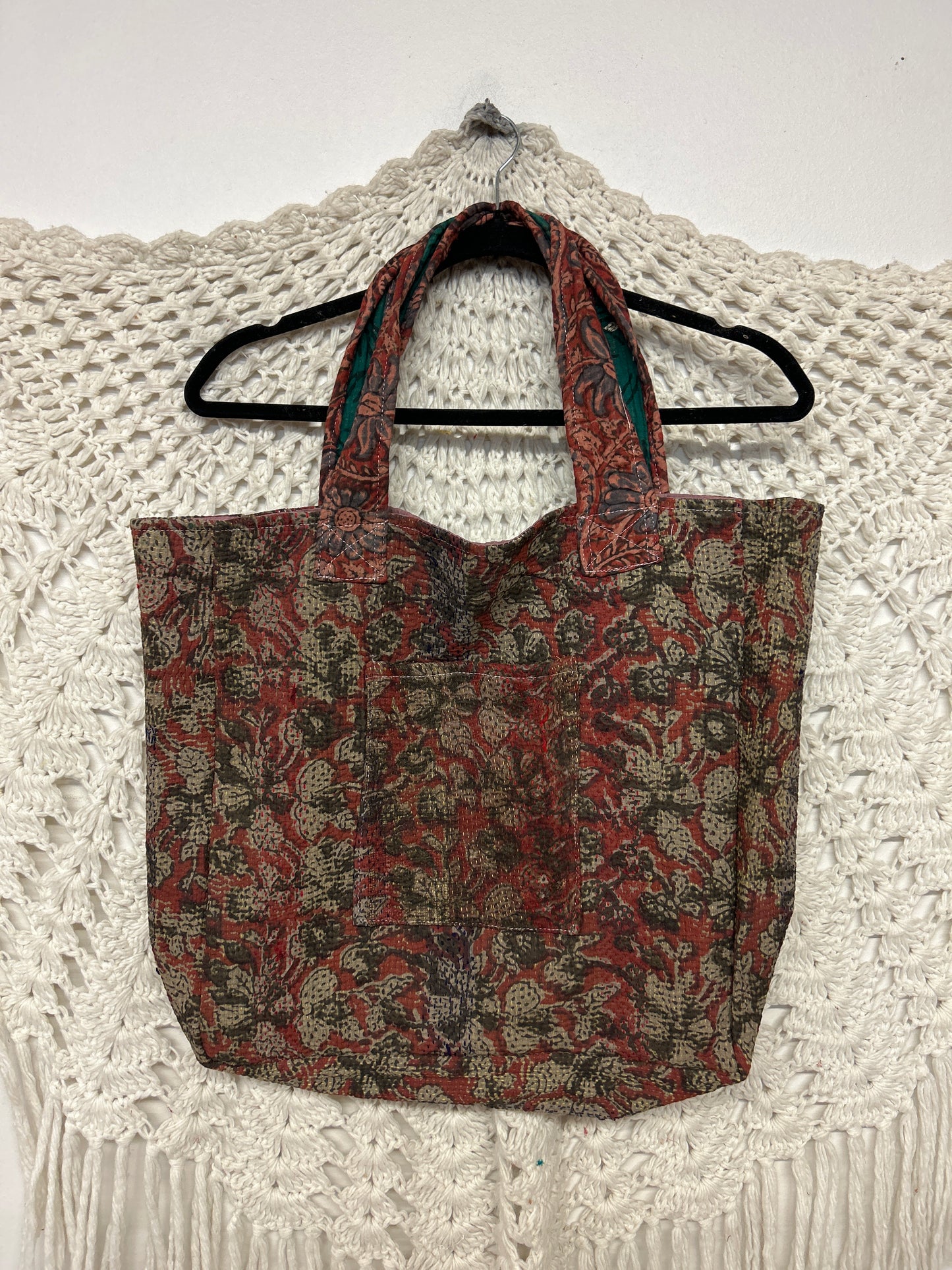 Kantha Pocket Tote - 1