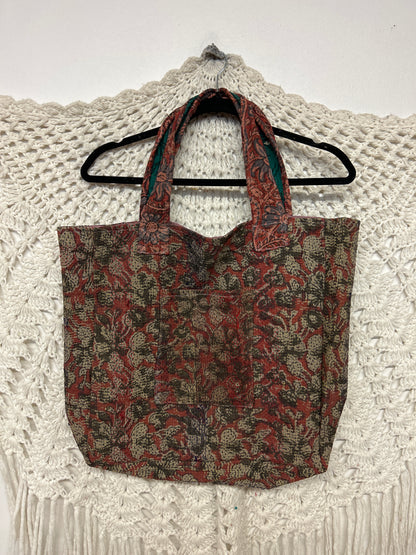 Kantha Pocket Tote - 1