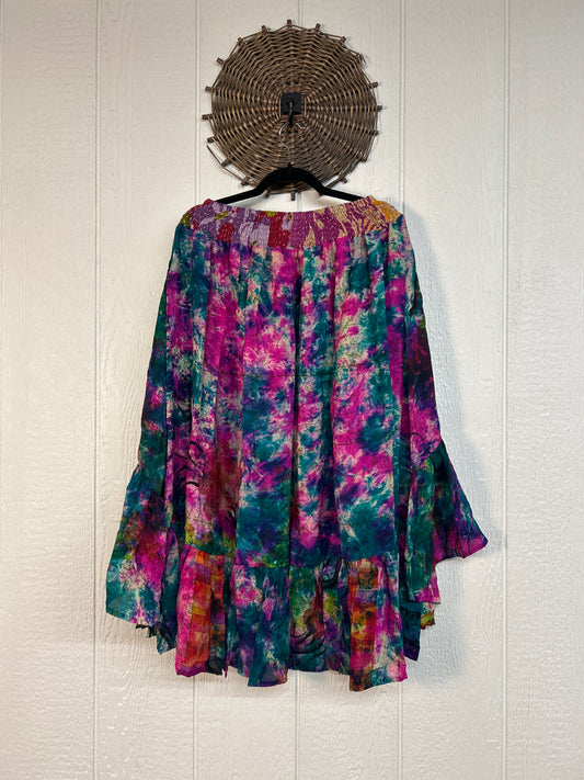 Crepe Sari Dahlia Skirt 1026 195