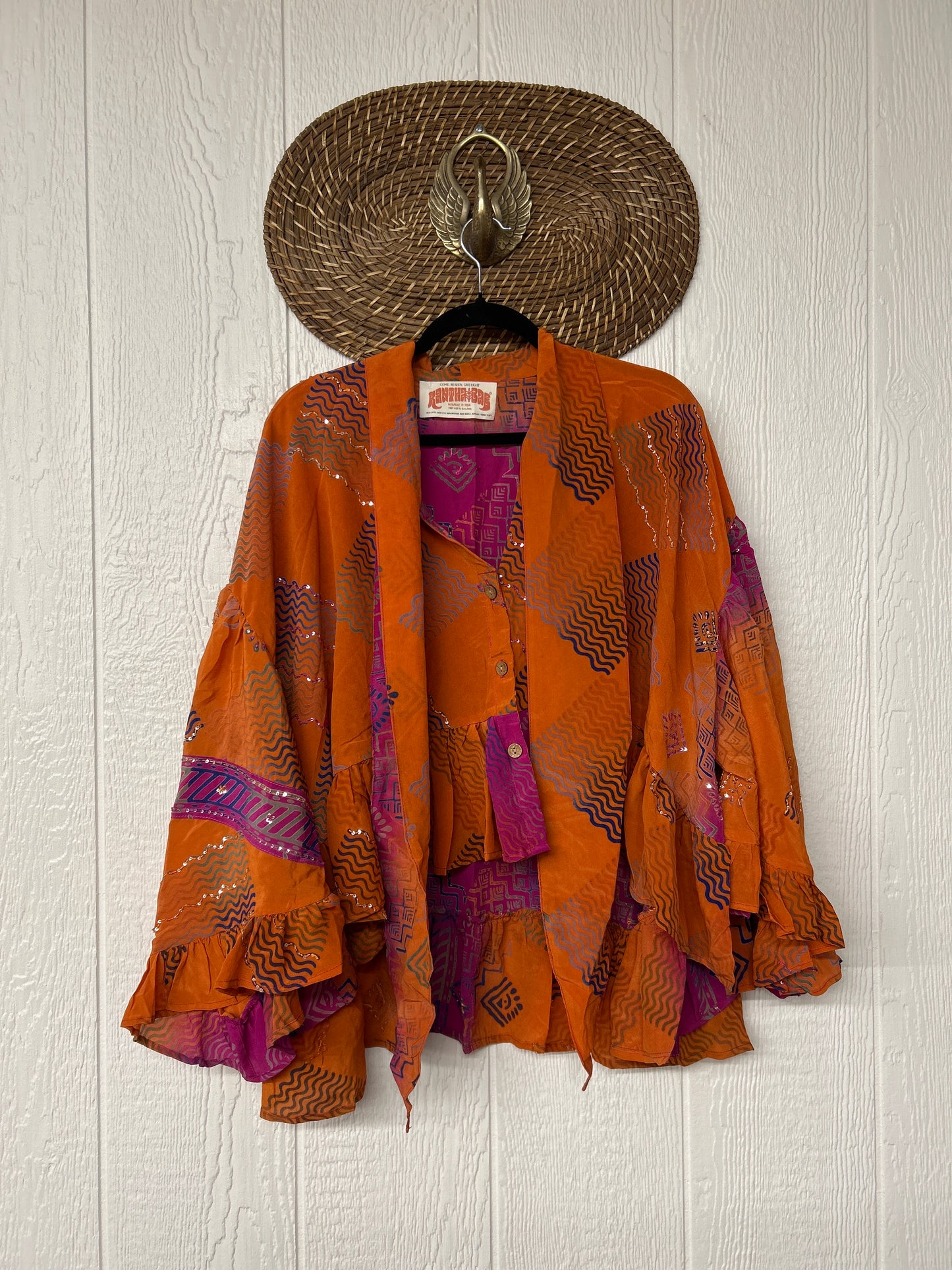 Crepe Sari Wild Rose Top 1225 147