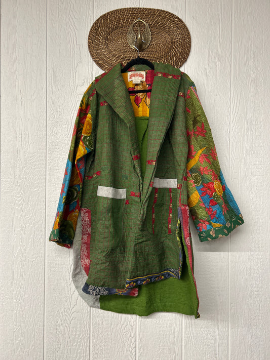 Fine Kantha Drifter Coat 1125 069