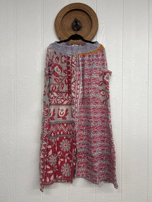 Pareo Kantha Butterfly Cargo Skirt 0426 162