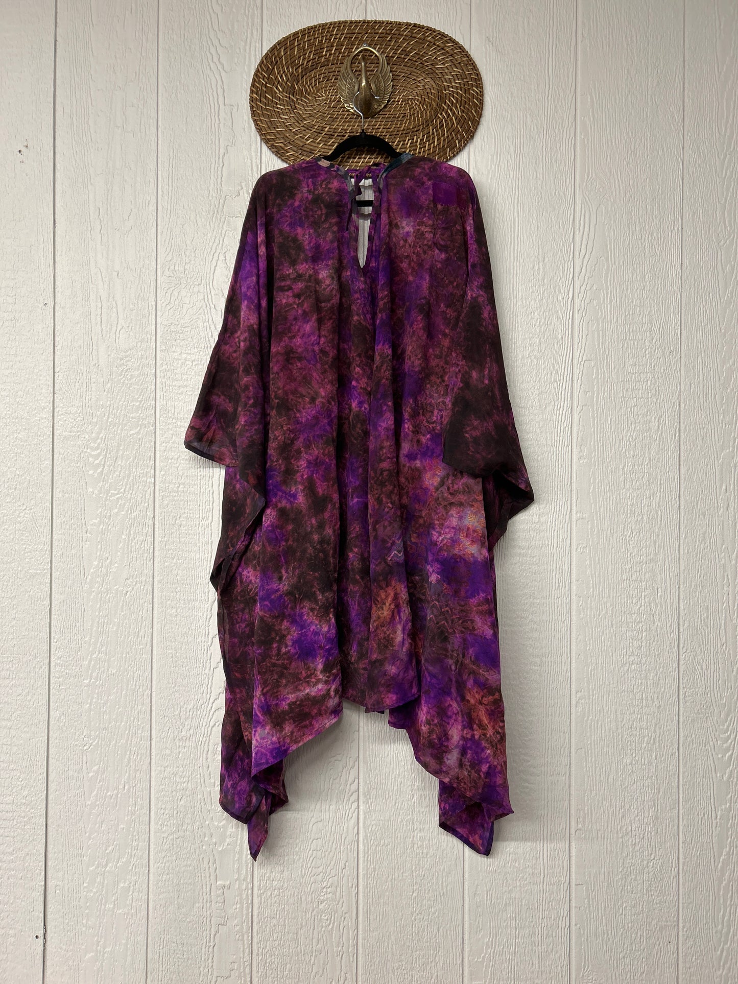 Crepe Sari Orchid Kimono 0626 018