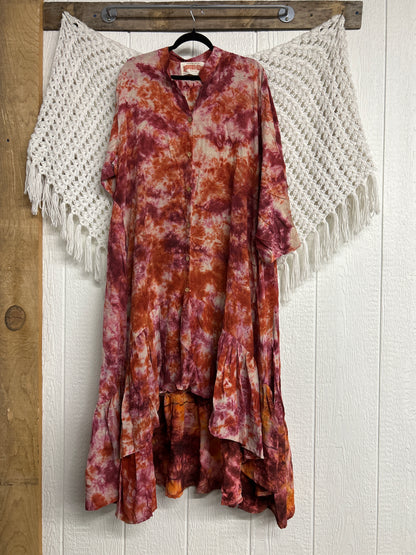 Crepe Sari Dahlia Duster Dress 0326 032