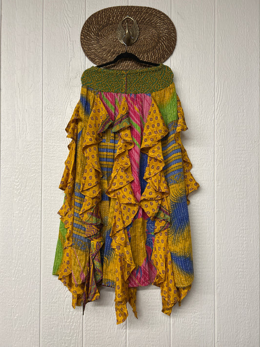 Pareo Kantha Willow Maxi Skirt 0826 114