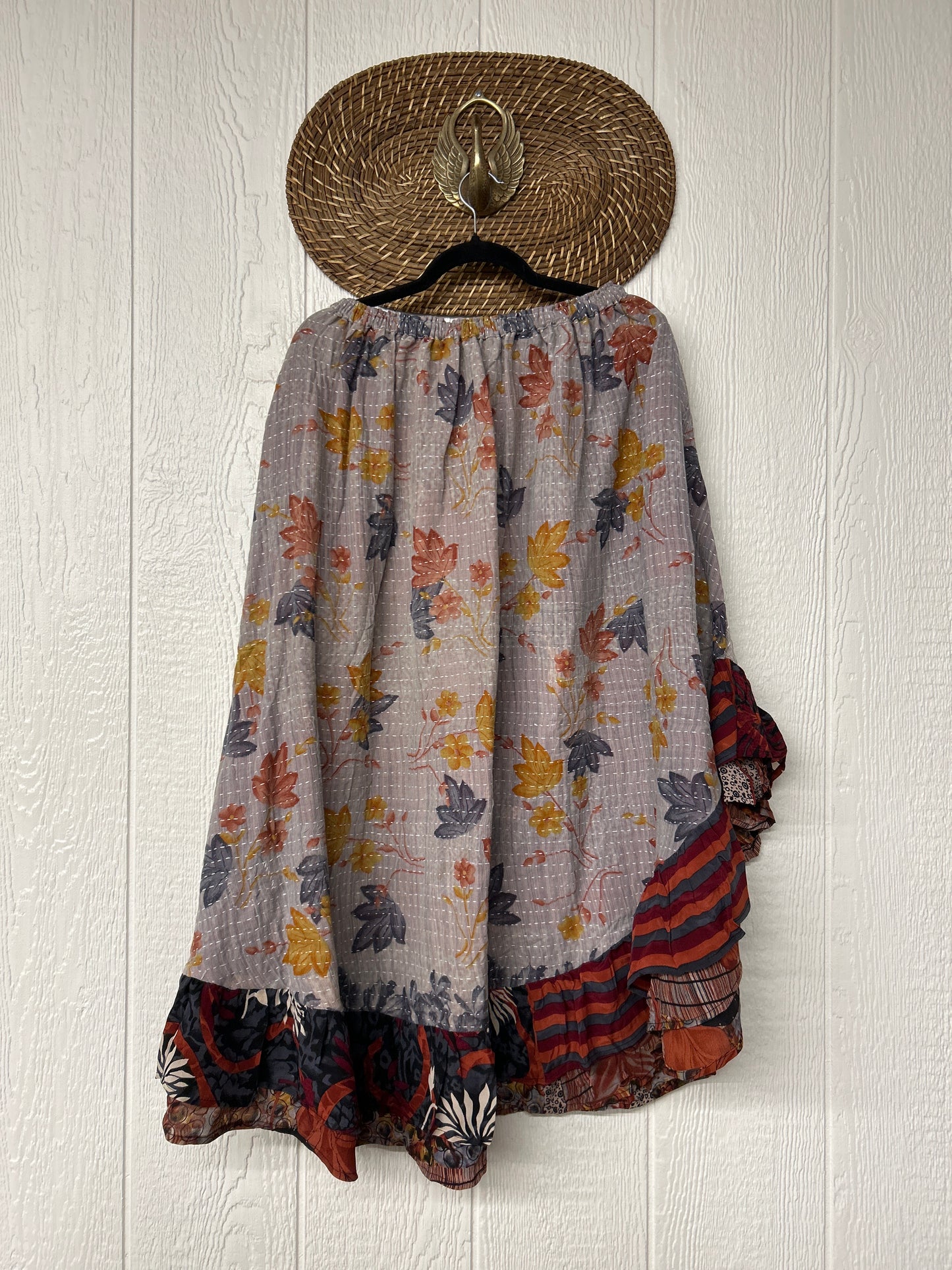 Pareo Kantha Wild Rose Skirt 0426 238
