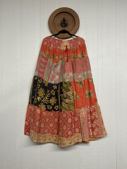 Pareo Kantha Lotus Maxi Skirt 0826 065