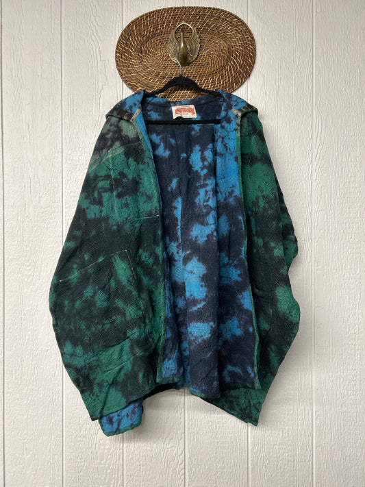 Aura Edit Fine Kantha Wanderlust Poncho 1026 014