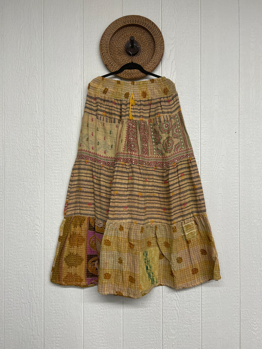 Pareo Kantha Lotus Maxi Skirt 0826 228