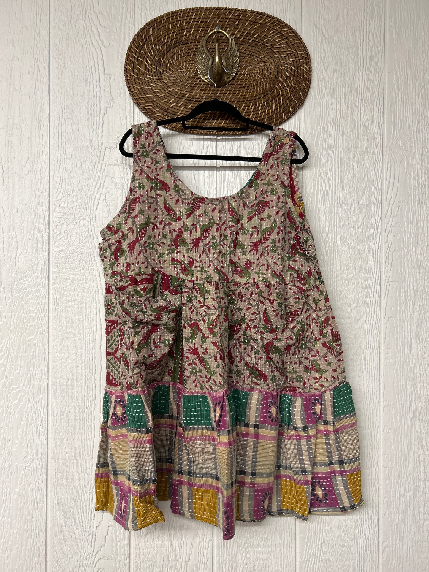 Kantha Meadow Mini Dress 0625 049