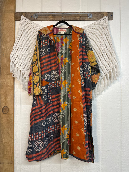 Fine Kantha Rising Sun Coat 1125 251