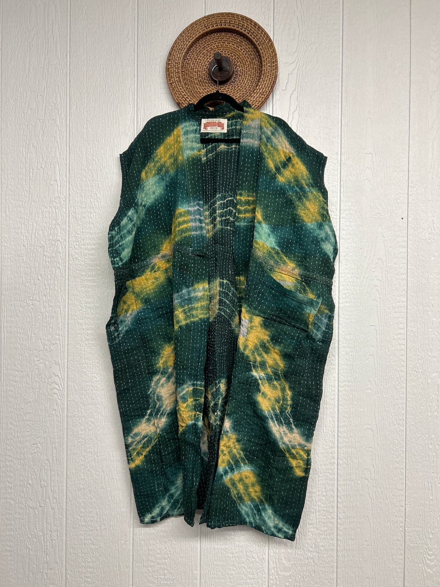 RETAIL Pareo Kantha Dreamweaver Kimono Vest 0526 011