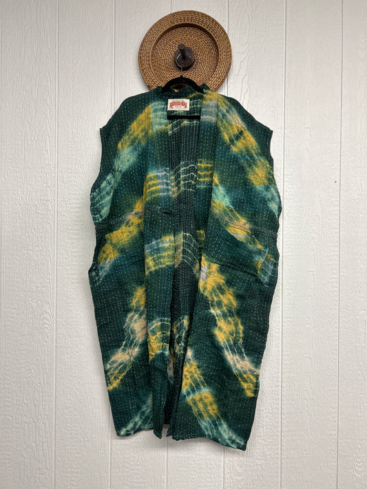 RETAIL Pareo Kantha Dreamweaver Kimono Vest 0526 011