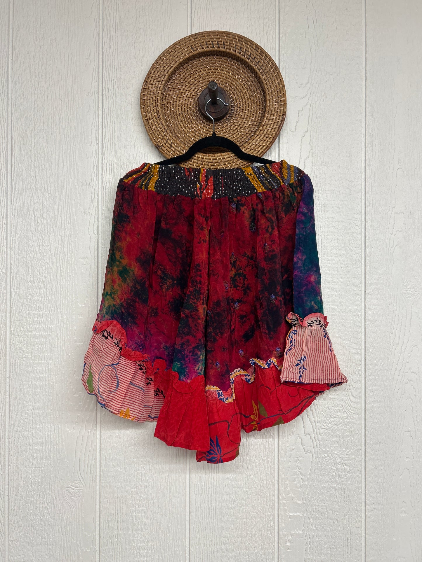 Crepe Sari Lover Cropped Culottes 0726 236
