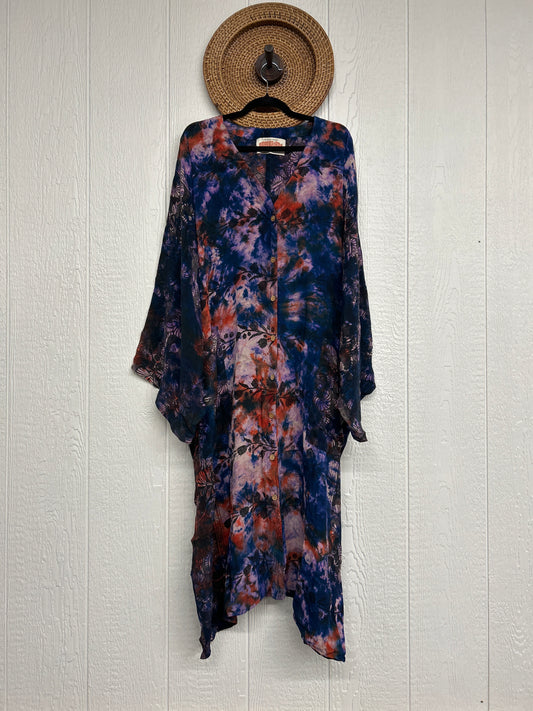 Crepe Sari Gaia Duster Dress 0826 192