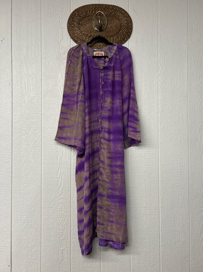 RETAIL Crepe Sari Woodstock Duster Dress 0226 039